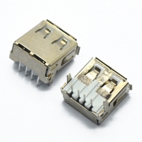 charging port  right angle white plastic usb female socket 