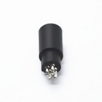 4 pin mini din black plastic female dc power computer plug