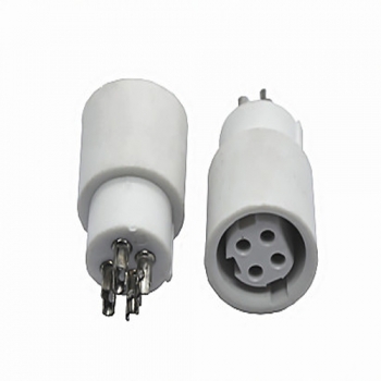 4 pin mini din white plastic female dc power computer plug