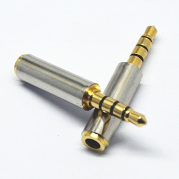 3.5 mm male to 3.5 mm female 4 poles audio adapter