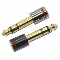 6.3 mm male to 3.5 mm female audio adapter