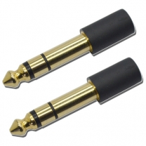 6.3 mm male to 3.5 mm female audio adapter