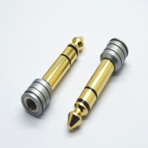 6.3 mm male to 3.5 mm female audio adapter