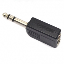 6.3 mm male to 2.5 mm female audio adapter plug jack
