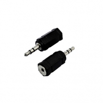 3.5 mm male to 2.5 mm female stereo audio adapter plug jack