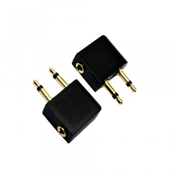 3.5 mm male to 3 mm female mono audio adapter plug jack