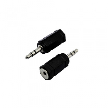 3.5 mm male to 2.5 mm female stereo audio adapter plug jack