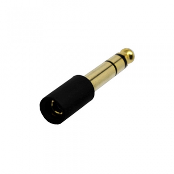 6.3 mm male to 3.5 mm female plastic adapter plug jack