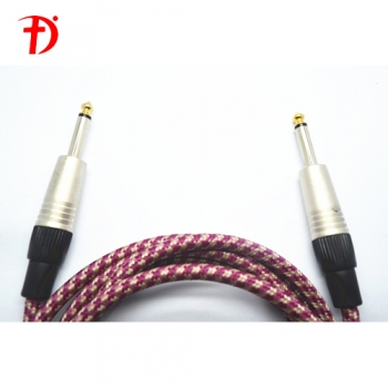 6.3mm mono nickel plated audio cable