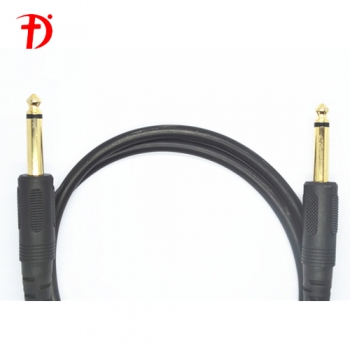 6.3mm mono gold plated audio cable