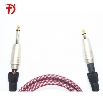  6.3mm mono black plastic audio cable