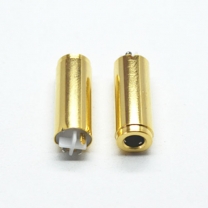 3.5mm 4poles 7.0D gold plated white plastic female Audio Jack