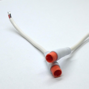 waterproof cable connector 2 pin leadwire