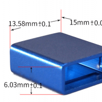 aluminium zinc alloy usb connector shell