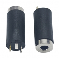 2.5mm stereo 3 pole 6.0D 17L female audio headphone jack Nickel plating