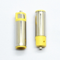 7.9*0.9mm 7909 27.5L male dc jack plug center pin Yellow plastic