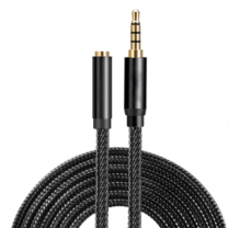 Dajiang 1m 3.5mm Stereo Jack Male Female Copper Headphone Extension Cable