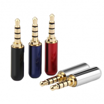 Dajiang Mini 3.5mm TRRS 4P Copper Male Connector Plug Aux Cable Headphone Jack