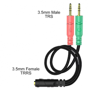 DAJIANG OEM Customized 3.5mmFemale to Dual 3.5mm TRS Audio Cable Y Male Splitter