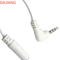 DAJIANG OEM Customized 3.5mm 4-Pole Right Angle Male Female Audio Video Cable 