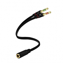 DAJIANG OEM Customized 3.5mm Male to 3.5mm Female Audio Y Splitter Cable