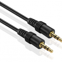 DAJIANG OEM Customized Gold-Plated 3.5mm Audio Cable with PVC Jacket