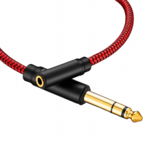 DAJIANG OEM Customized 6.35 Male to 3.5mm Female Audio Video Adapter Cable