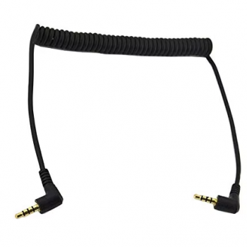 DAJIANG OEM Customized 90 Degree Right Angle 3.5mm Male to Male TRRS Audio Cable