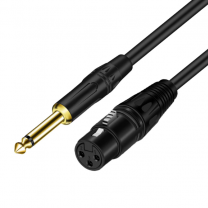 DAJIANG OEM Customized 6.35mm (1/4 Inch) TS Male to XLR-3Pin Female Audio Cable