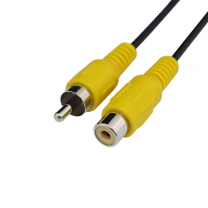 DAJIANG OEM Custom 15cm Male-Female AV Single-head RCA BraidShielded Audio Cable