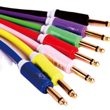 DAJIANG Gold Plated 6.35MM Mono Jack Socket Metal Phone Audio Jack Cable