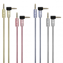 DAJIANG OEM Customized 3.5mm 4-Pole Gold Plated Conductor Male-Male Audio Cable