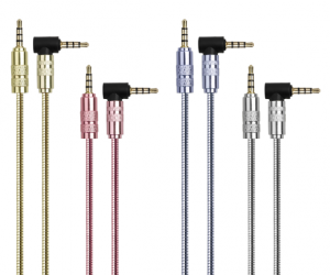 DAJIANG OEM Customized 3.5mm 4-Pole Gold Plated Conductor Male-Male Audio Cable