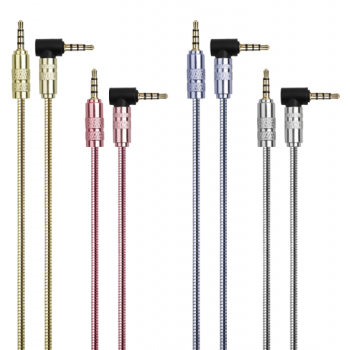 DAJIANG OEM Customized 3.5mm 4-Pole Gold Plated Conductor Male-Male Audio Cable