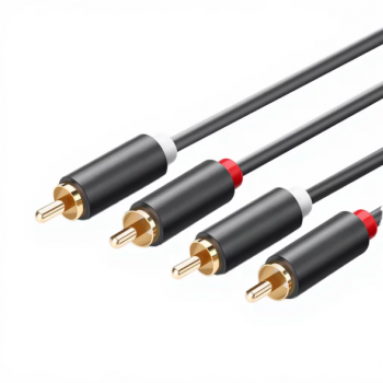 Dajiang Braided Nylon RCA 3.5mm Aux Audio Cable Optical Fiber Twisted Pair