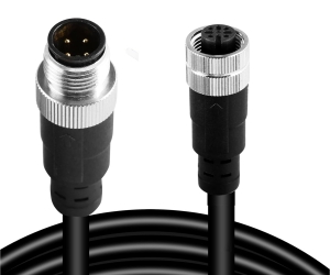 DAJIANG OEM M12 4-Pin Male Female Connector Cable Industrial Waterproof Sensor Extension Wire A-Coded Safe Signal Cord