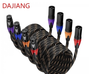 DAJIANG Manufacturer XLR to XLR Microphone Audio Cable XLR Male to Female 3 Pin Colorful Connector Compatible with Microphones