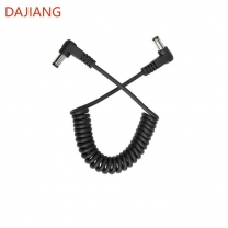 DAJIANG OEM Customized DC 5.5MM X 2.5MM 90 Degree Male to Male Plug Cable Right Angle DC5525 Power Adapter Spring Cable