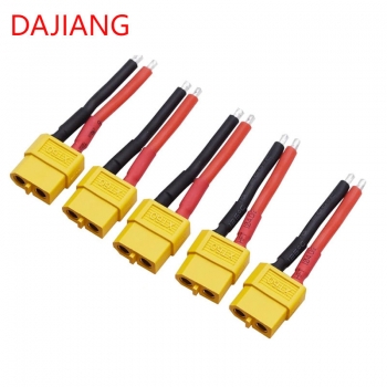 DAJIANG Manufacturer Factory  XT60 Plug Battery Female Adapter Connector with 14AWG Silicon Wire for RC Battery Cable Drone