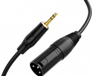 DAJIANG Customized 3.5mm XLR Audio Video Cable Microphone Cable Compatible Laptop Microphone Amplifier 3.5mm Male XLR PVC Braid