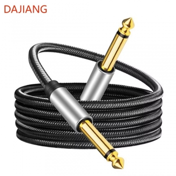 DAJIANG Premium 6.35mm Male 6.35mm Male Mono Jack Audio Cable Customized Gold Plated Temeperate Resistance Structure Supplied