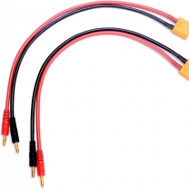 DAJIANG OEM Customized XT90 to 4.0mm Banana Adapter Charging Cable 30cm 12AWG for FPV Drones & RC Vehicles