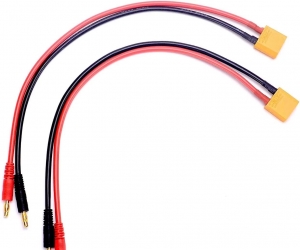DAJIANG OEM Customized XT90 to 4.0mm Banana Adapter Charging Cable 30cm 12AWG for FPV Drones & RC Vehicles