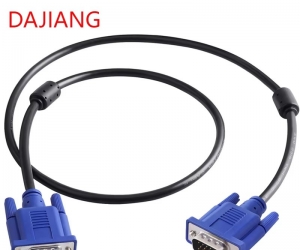 DAJIANG Manufacturer D-Sub Connectors VGA to VGA Monitor Cable HD15 Male Male Video Coaxial Cable for TV Computer Audio & Video