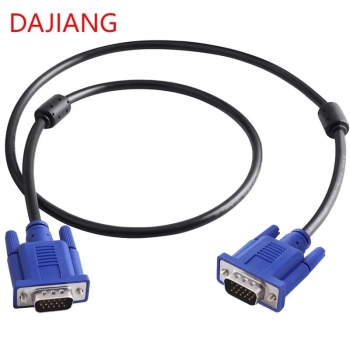 DAJIANG Manufacturer D-Sub Connectors VGA to VGA Monitor Cable HD15 Male Male Video Coaxial Cable for TV Computer Audio & Video