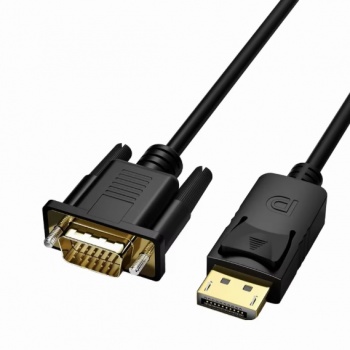 Dajiang OEM 6FT for to VGA Adapter Cable 1080P Gold Plated PVC Jacket Male-Female Connector for Laptop/Desktop/Projector