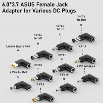 Dajiang OEM Customized 6.0*3.7 ASUS Female JackAdapter for Various DC Plugs 6037 6006 DC Female TO Various DC Plugs  Laptop connector