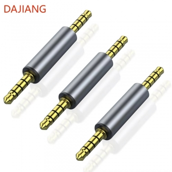DAJIANG OEM Customized 3.5mm TRRS Male to Male Audio Jack Adapter Aux Converter for Laptop AC Output