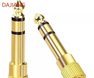 DAJIANG Brand New Stereo Headphones Audio Adapter 6.5mm Male Plug 3.5mm Female Connector for Laptop Guitar Microphone Amplifier