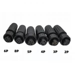 DAJIANG LTW Connectors DIN Panel Mount Automotive Circular Power Connector 2-8 Pin Copper ABS Female Connector